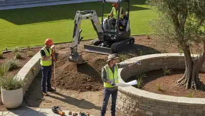 Charleston, SC tree service crew providing landscape design for Lowcountry properties