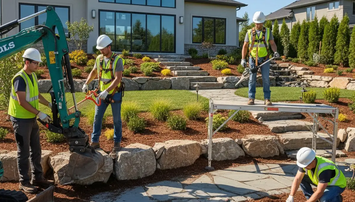 Charleston, SC tree service crew providing landscape design for Lowcountry outdoor spaces