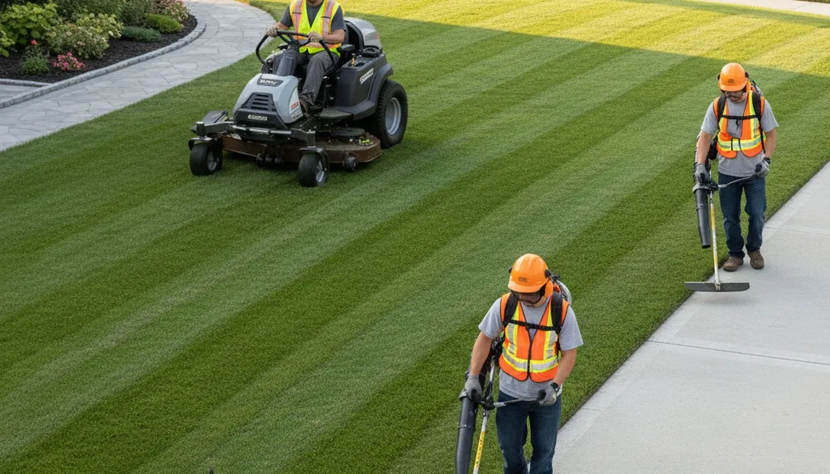 Charleston, SC tree service crew providing professional lawn care and property maintenance