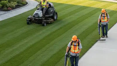 Charleston, SC tree service crew providing professional lawn care and property maintenance