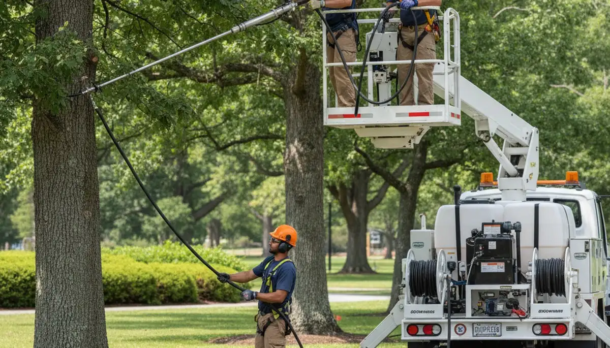 Tree fertilizing service in Charleston, SC for healthy coastal trees in sandy soil