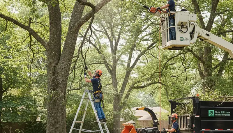 Charleston arborist pruning a tree in Charleston, SC for safer, healthier growth