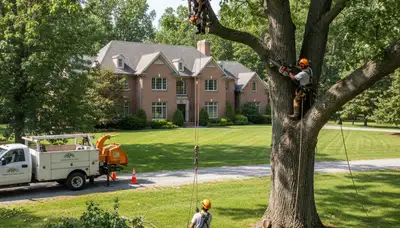 Tree service crew in Charleston, SC providing professional tree trimming and removal services