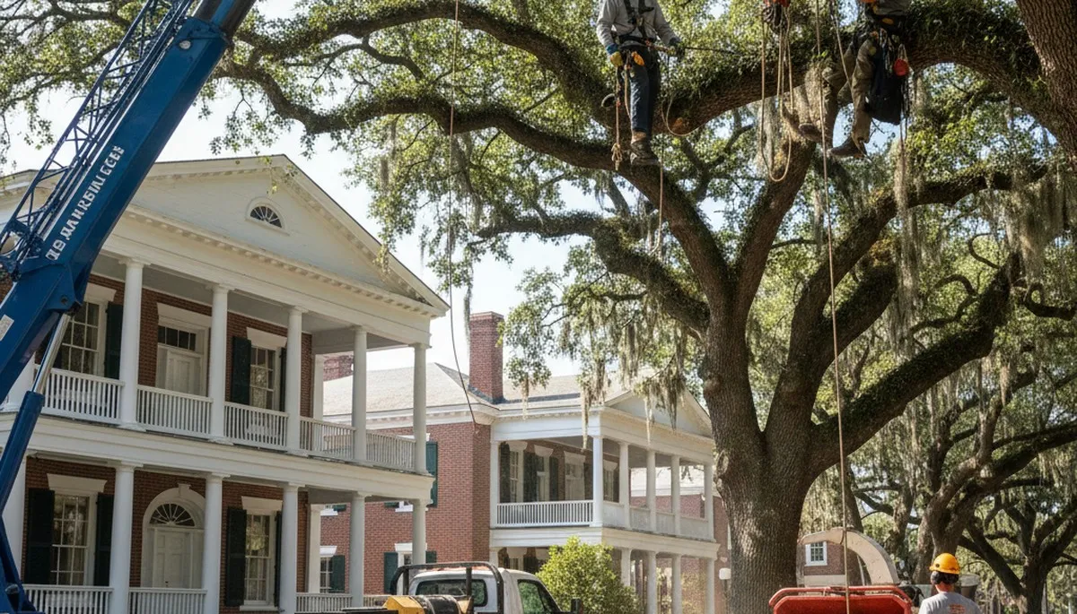 Charleston, SC tree service crew providing professional tree care for residential and commercial properties