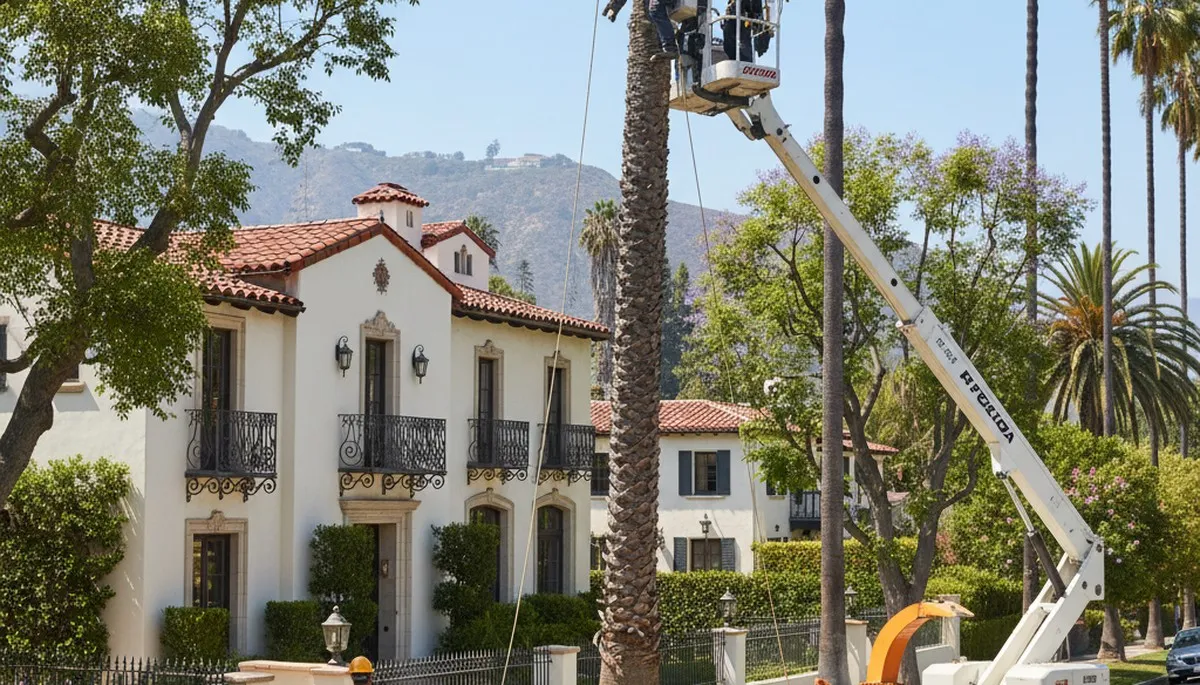 Tree service crew in Charleston, SC providing professional tree care for residential properties