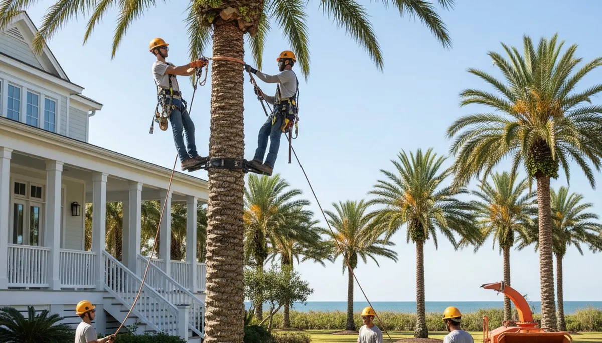 Tree service crew in Charleston, SC providing professional tree trimming and removal services
