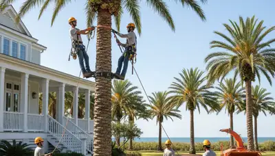 Tree service crew in Charleston, SC providing professional tree trimming and removal services
