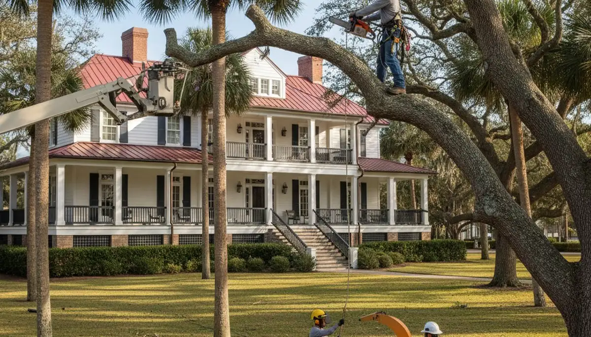 Charleston, SC tree service team providing professional tree removal and trimming for local properties