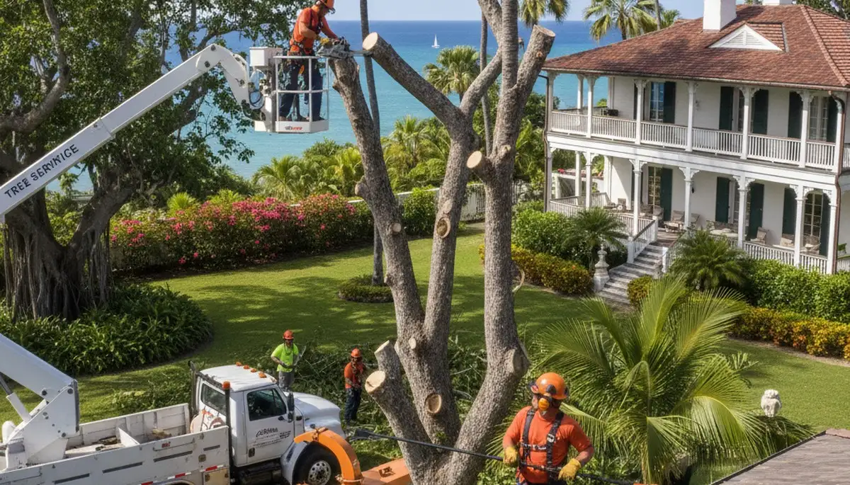 Tree service crew in Charleston, SC handling professional tree trimming and removal
