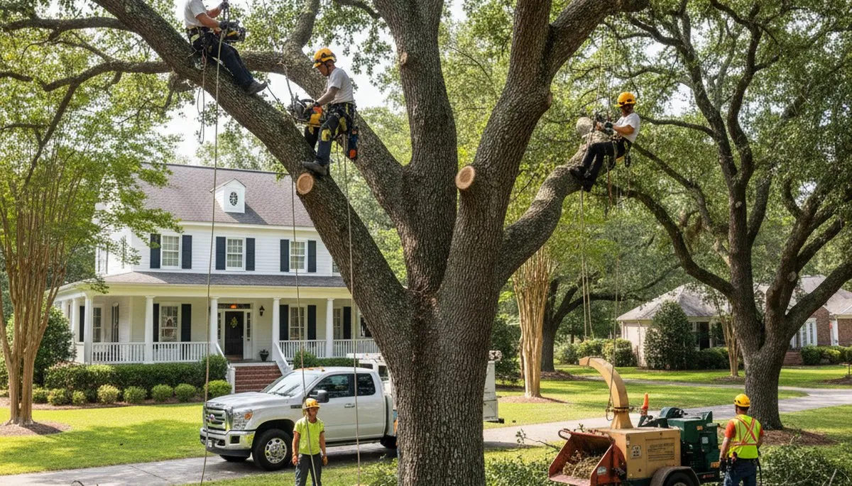 Charleston, SC tree service crew providing professional tree care and removal for local properties