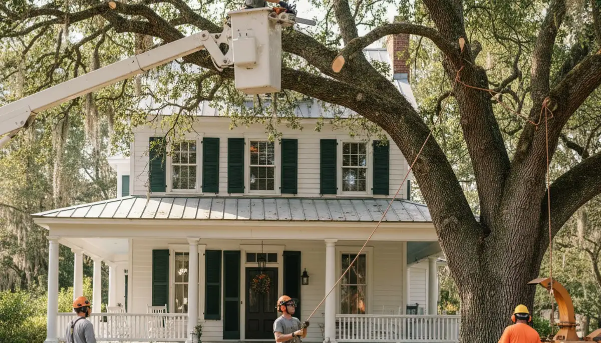 Charleston, SC tree service crew providing professional tree trimming and removal services