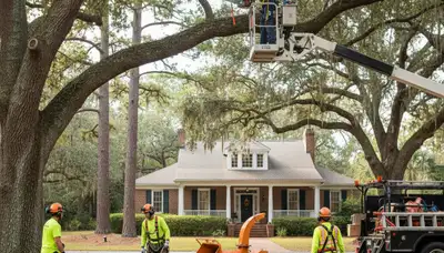 Tree service crew in Charleston, SC providing professional tree trimming and removal services
