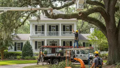 Tree service crew in Charleston, SC providing professional tree trimming and removal services